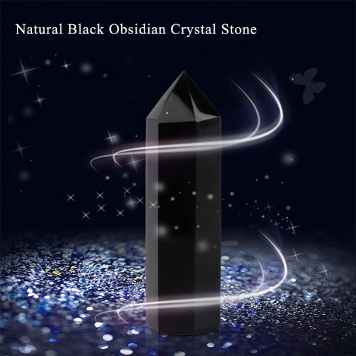 Hand-Polished Obsidian Stone Point