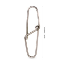 100pcs Dual Lock Alloy Copper Fishing Snaps 0# Silver Line Tackle