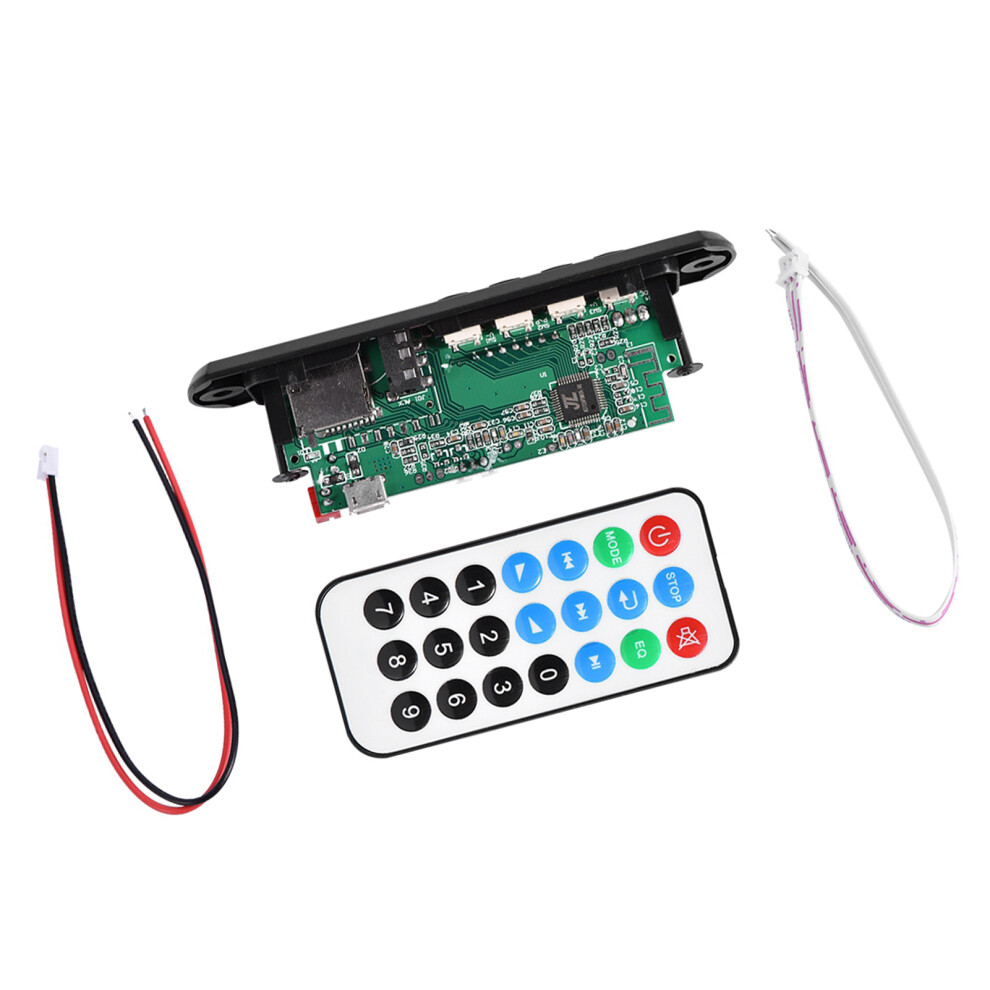 Mp3 Wma Decoder Board Bluetooth Usb Tf Fm Radio Hands-Free Remote Black 6941392963907