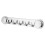 Multifunction Plastic Wall Towel Rack with Suction Cup 40x7cm Silver 1