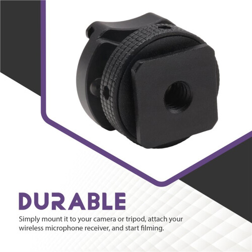360 Rotatable Cold Shoe Mount Adapter for   Microphone Anti-Drop Hotshoe Extension for LED Light Mic Camera Cage 1