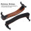 Adjustable Violin Shoulder Rest for 3/4 and 4/4 Sizes, Brown/Black 4