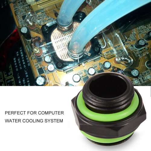 4pcs G1/4 Brass Water Cooling Fitting Hex Adapters for PC System Black 2