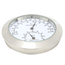 Compact Thermo-Hygrometer for Musical Cases Silver LCD Display