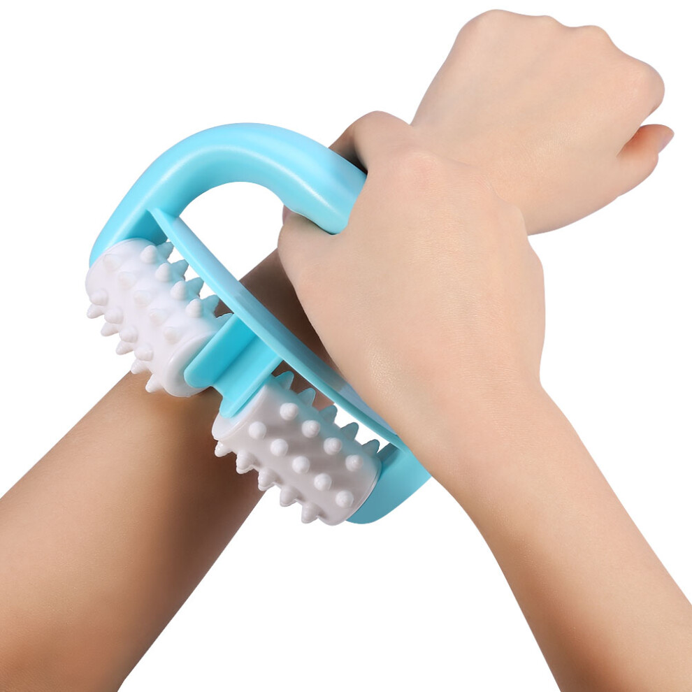 Blue Handheld Body Roller Massager For Cellulite & Muscle Relief, 13.5Cm