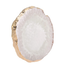 Resin Stone Nail Art Palette Paint Dish 10x9cm Manicure Display White
