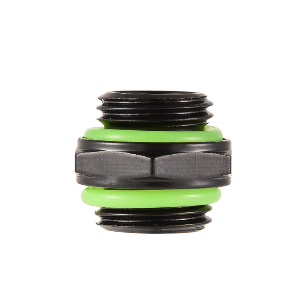 G1/4 Thread Hex Adapter 4-Piece Black 7340572496683