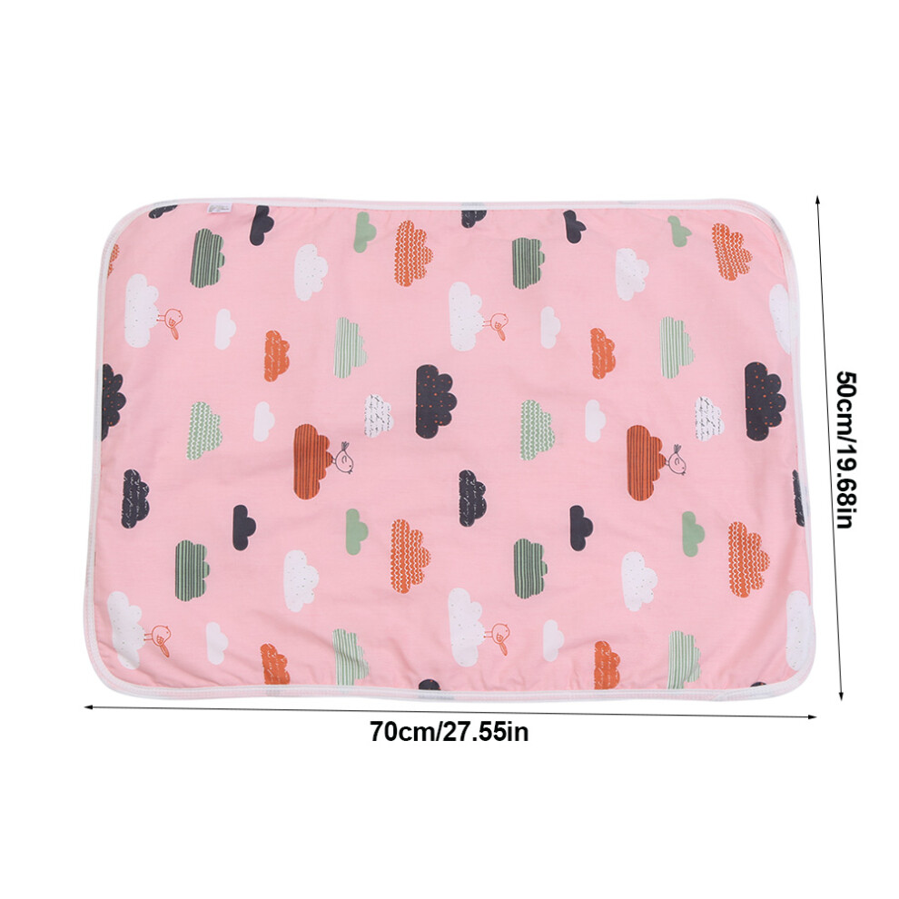 Baby Cotton Urine Mat Diaper Nappy Changing Cover Pad 50x70cm—Various Colors