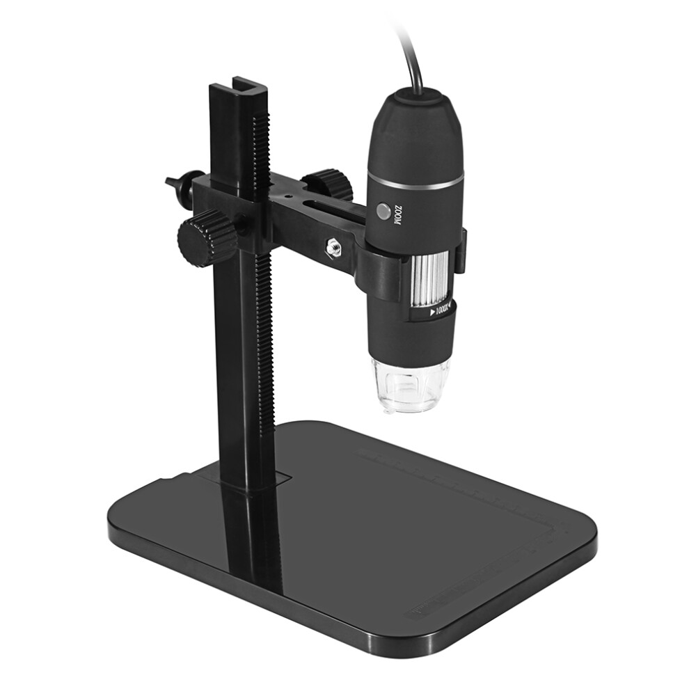 Portable Digital Microscope 1000X With 8Led, Usb, Black 5041392836919