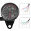 Universal Motorcycle Digital Odometer Speedometer Tachometer LED Black 6.6x5.7cm 2