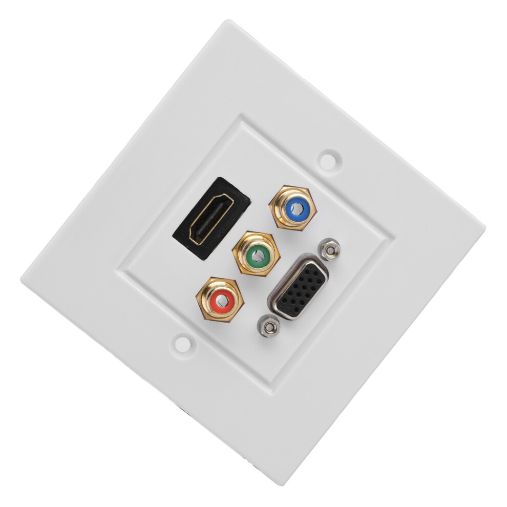 Hdmi Vga 3Rca Multimedia Wall Panel 8585Mm White 7621392838045