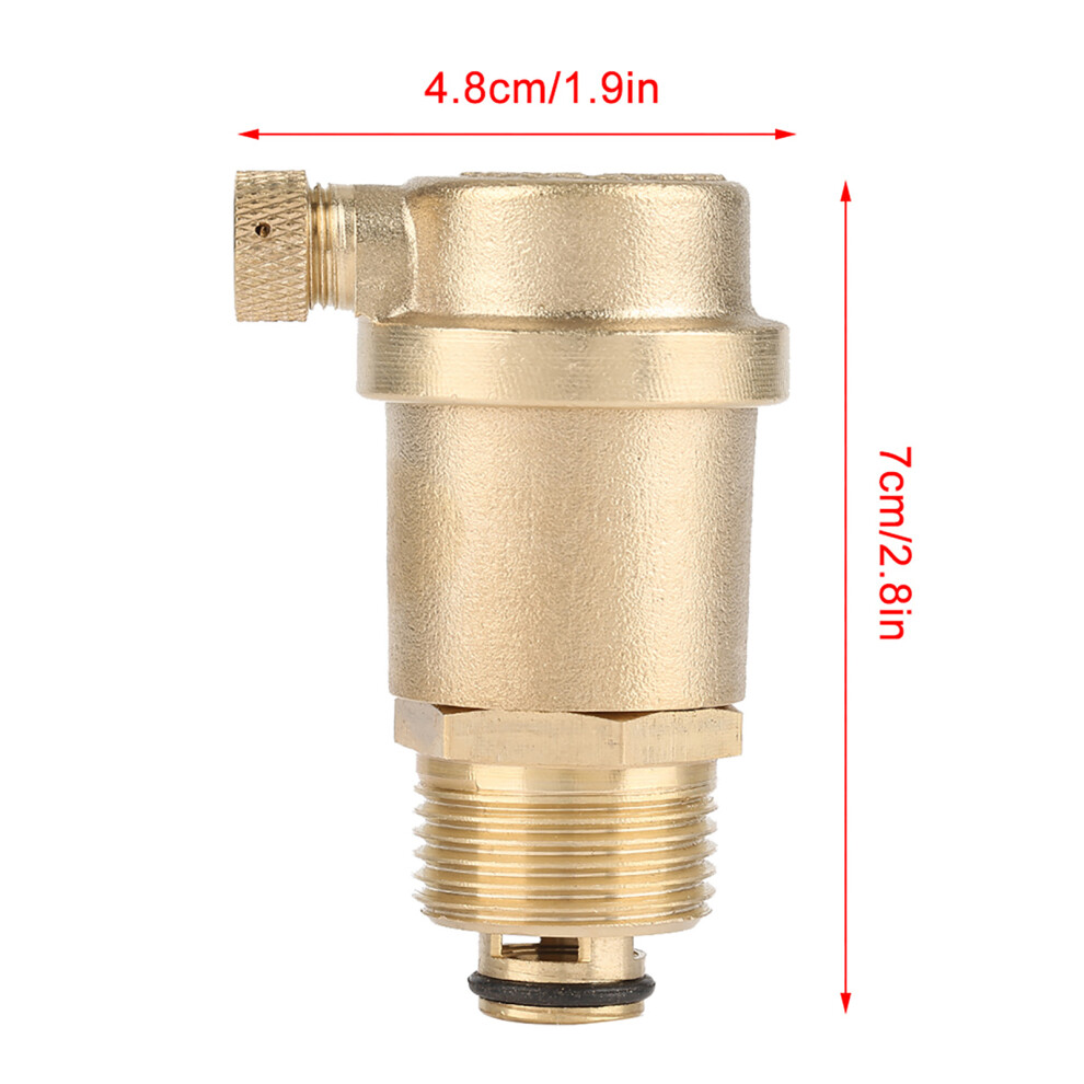 Dn20 G3/4 Brass Automatic Air Vent Valve For Solar Water Heater Pressure Relief 4961392838243