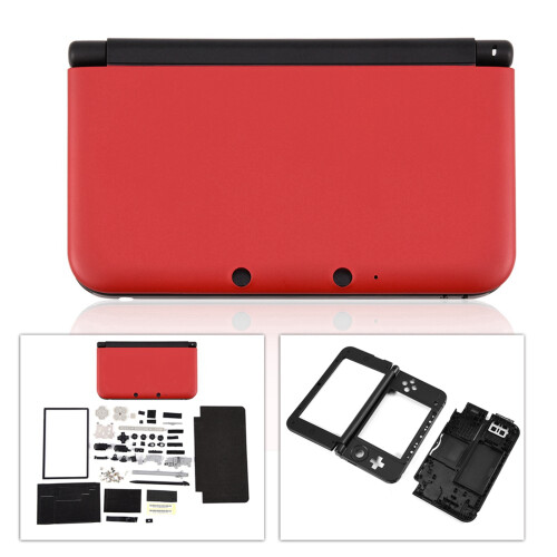 Nintendo 3DS XL Replacement Shell Kit with Buttons Red Version 2