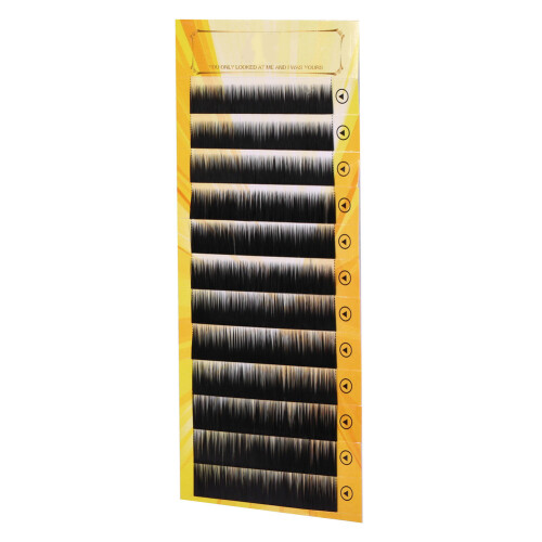 Mixed Black False Eyebrow Extensions, 5-8mm, Reusable, 12pcs