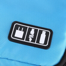 Digital Accessory Organizer Bag Blue 25.5 x 3.6 x 18.5cm Lightweight 84g