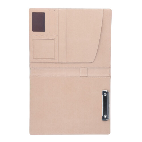Multifunctional A4 PU Business Folder Organizer Case with Card Slots, Black