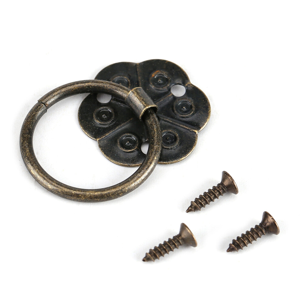 20 Iron Ring Pulls For Cabinets Drawers 7444352735396