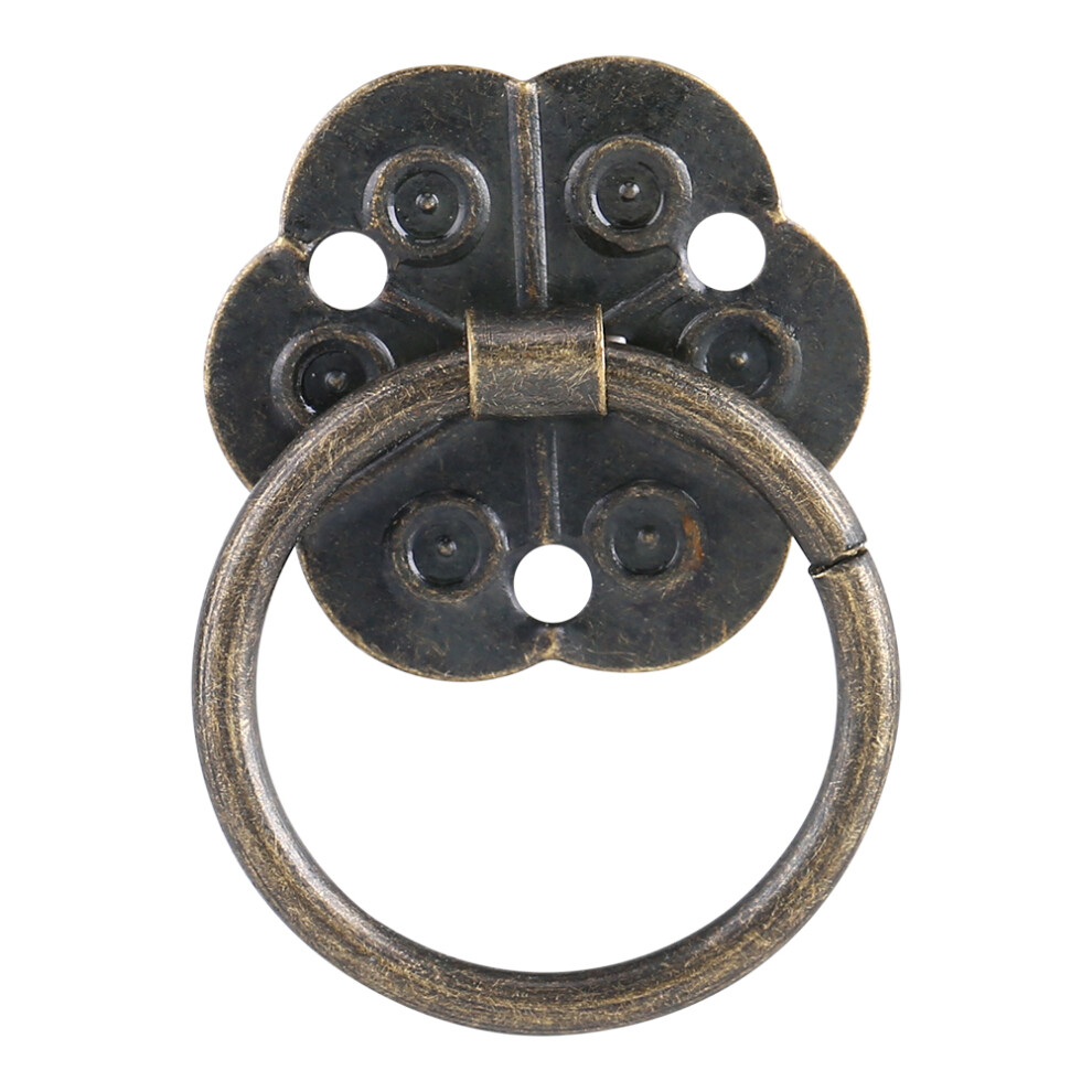 20 Antique Brass Cabinet Ring Pulls 7444352756025
