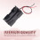 Black Tow Layers 4 x 1.5V AA Batteries Battery Holder Case Box w Wire Leads 5