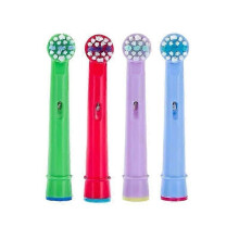 Erstatningshoder for barnetannbørster for oral-b, ekstra myke børster, 4 stykker