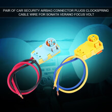 Pair of Car Airbag Connector Plugs for Sonata Verano Focus Volt Blue & Yellow
