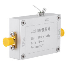 ADS-B 1090MHz RF Low Noise Amplifier 38dB Gain with SMA Connectors