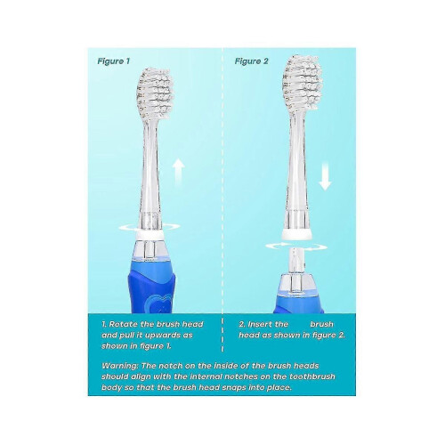 6PCS Παιδικές κεφαλές οδοντόβουρτσας για Sonic Electric Toothbrush Παιδική Ανταλλακτική Κε 1