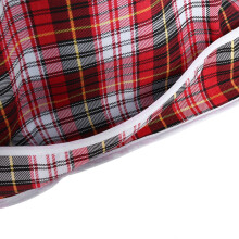 Adult Double Layer Waterproof Bib for Mealtimes Elderly Clothes Protector Red
