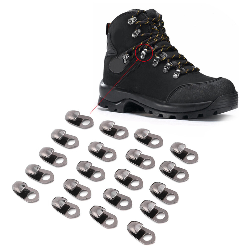 20Pcs Boot Lace Fittings With Rivets For Climbing Hiking Camping And Repairs 9371392850902