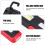 Portable USB Rechargeable LED COB Work Light with Magnet Hook, 150lm (Red) 6