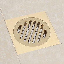Square Brass Floor Drain Waste Grate Shower