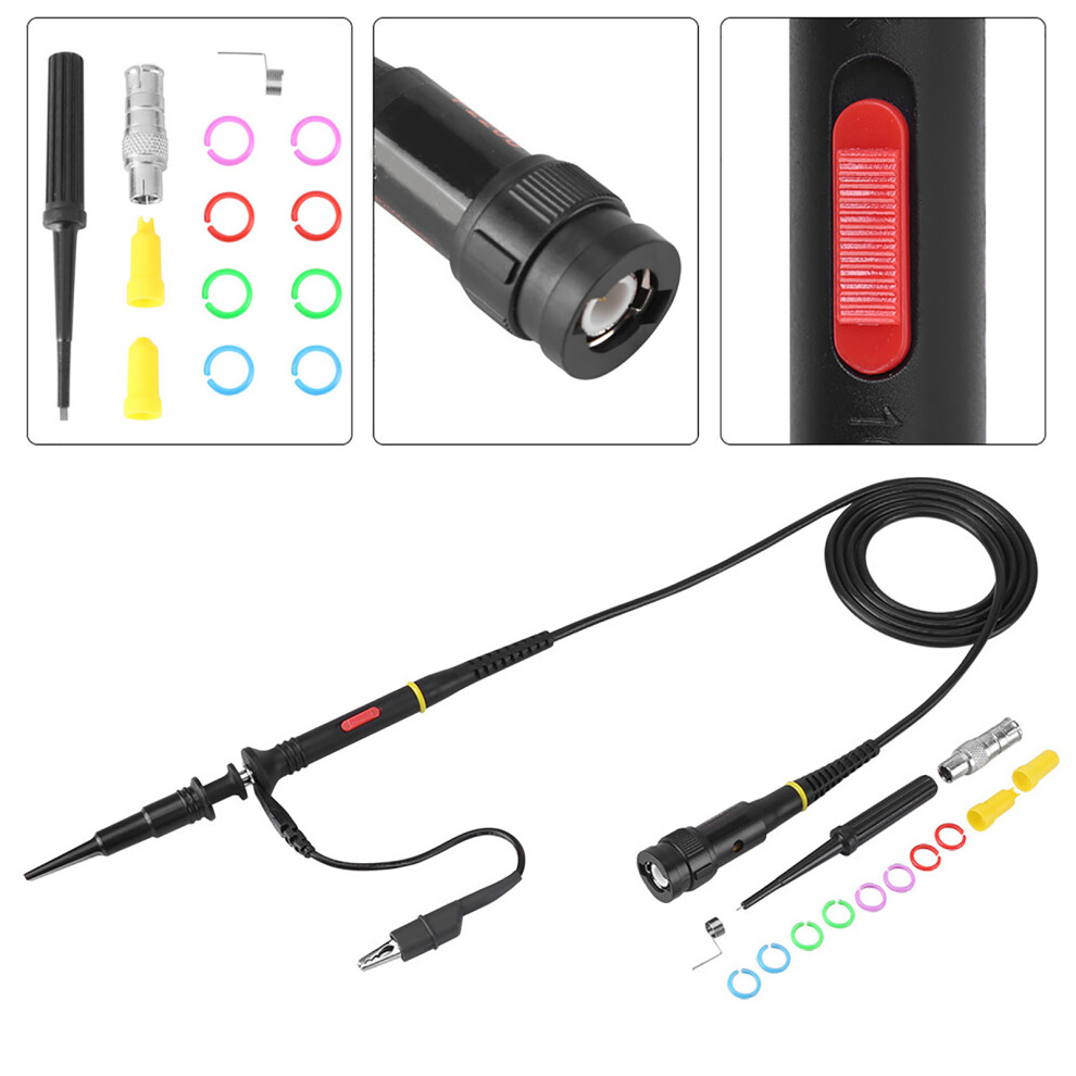 200Mhz Oscilloscope Test Probe Bnc P2200 X10/X1 Black Needle 9471392982105