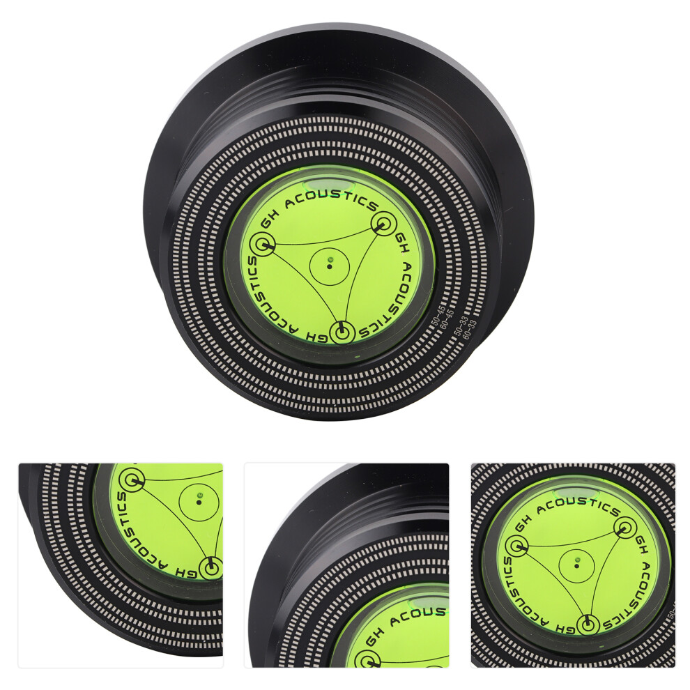 50/60Hz Bubble Level Lp Vinyl Record Stabilizer Clamp 78Mm Black 8371392981911