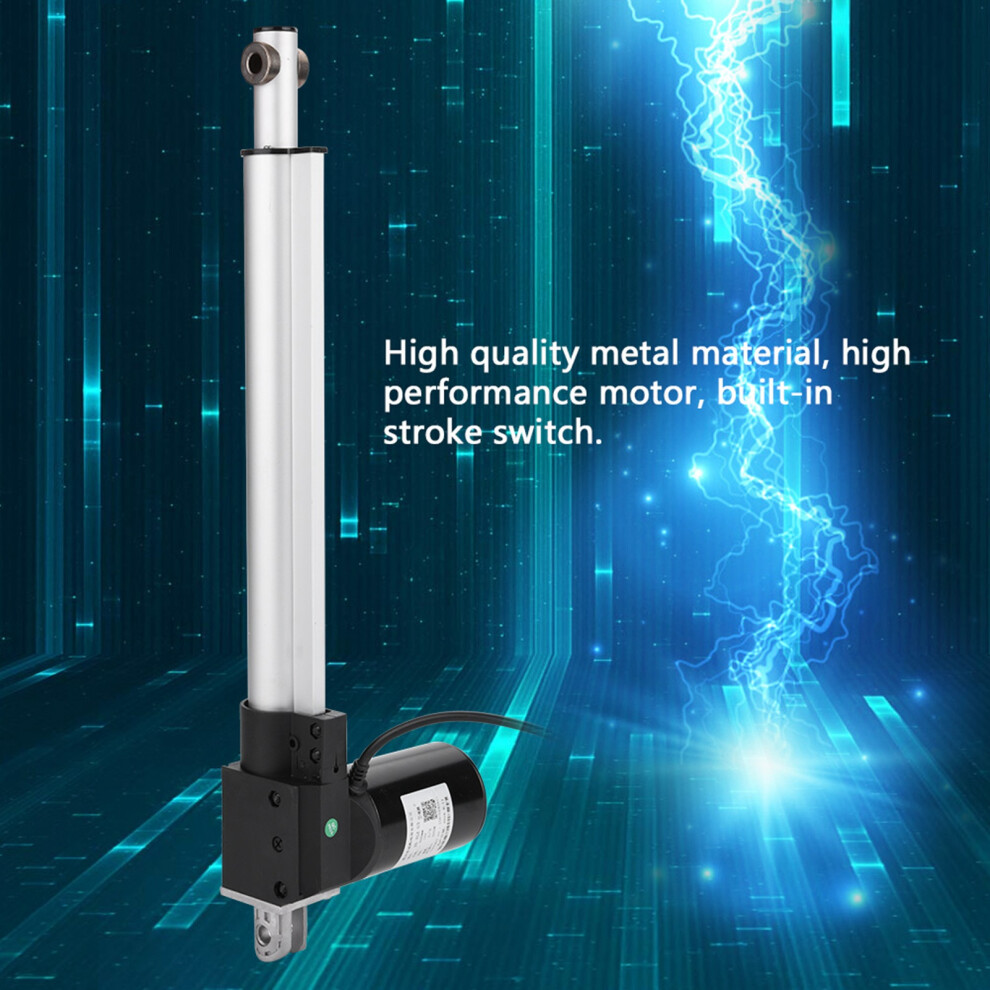 Dc 12V Linear Actuator 6000N Lift 400Mm Stroke Silver 6901392982155