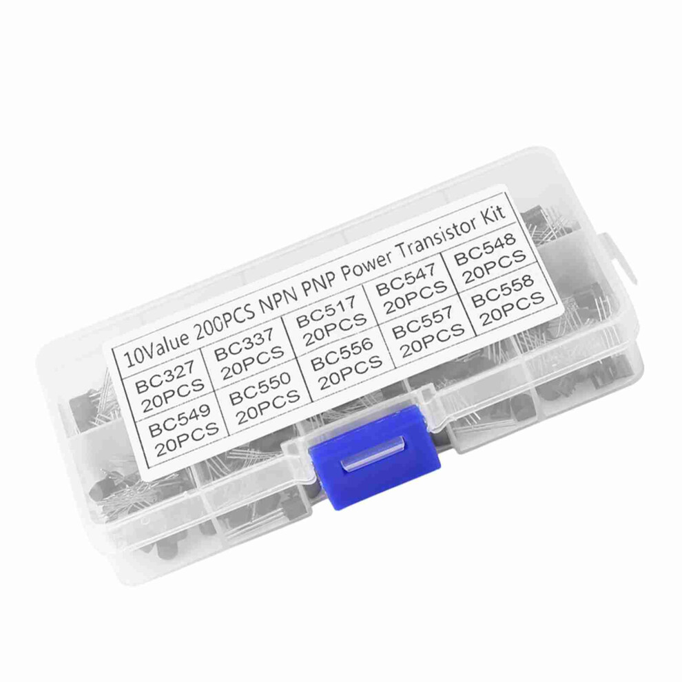 100% Genuine Transistor Kit 200Pcs 10 Types Npn Pnp To-92 Bc327 Bc558 Diy 4241392853690