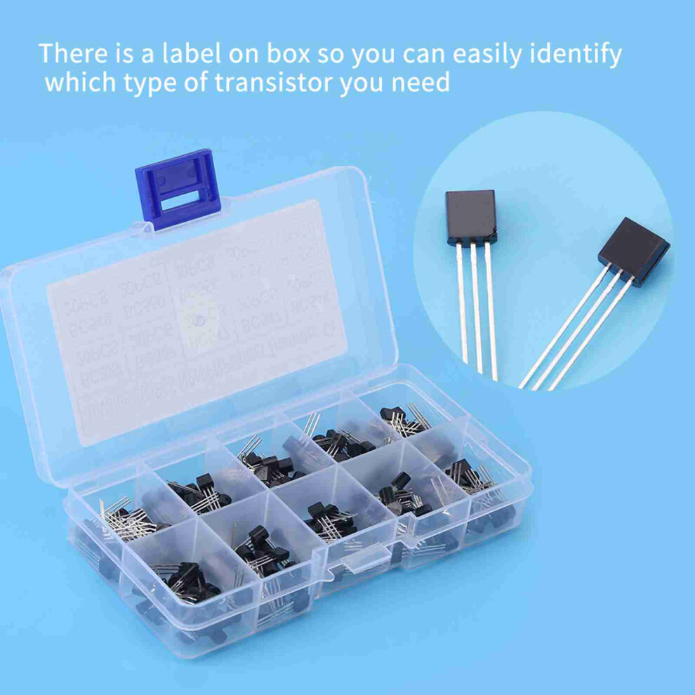 200Pcs Bc327-Bc558 Transistor Assortment To-92 7055741142178