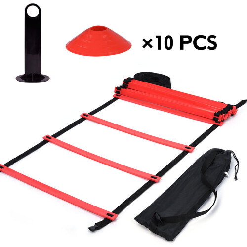 19Ft Speed Agility Ladder & 10 Cone Set for Athletic Training 1