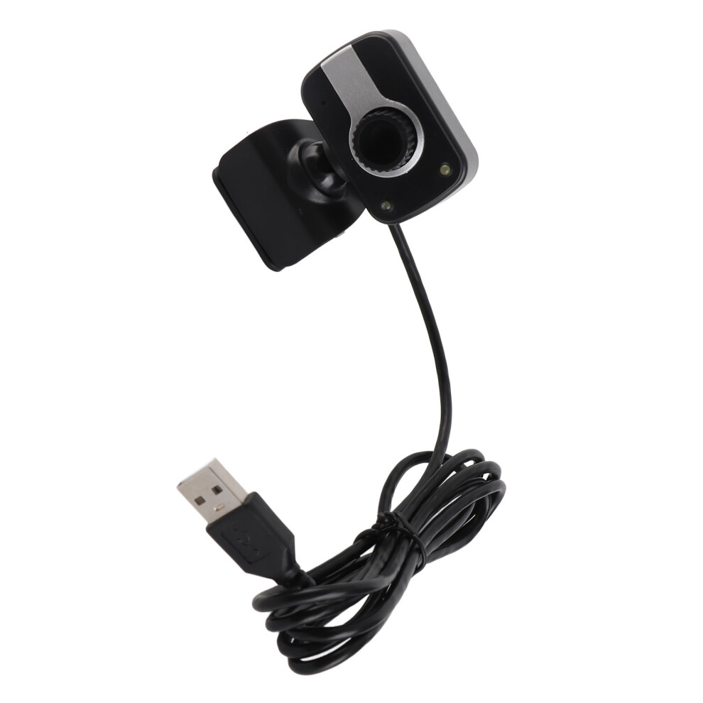 Usb 0.3Mp Webcam With Mic 360 Degree Rotation Night Vision For Laptop & Pc Use 7621392854748