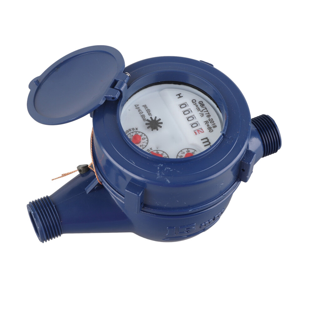 Dn15 Cold Water Flow Meter Plastic Single Flow Wet Table Measuring Tool 8711392855322
