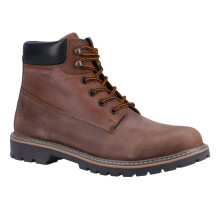 (12 UK, Brown) Cotswold Womens/Ladies Pitchcombe Leather Ankle Boots
