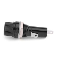 5pcs Fuse Holders for 6x30mm Glass Fuses AC 125V 15A / 250V 10A Black