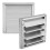 95mm Square Wall Exhaust Vent Stainless 1