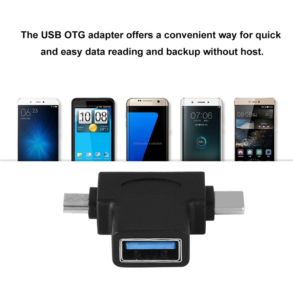 Micro Usb & Type C Otg Converter Adapter Usb 3.0 Female To Male For Smartphones 8441392856332