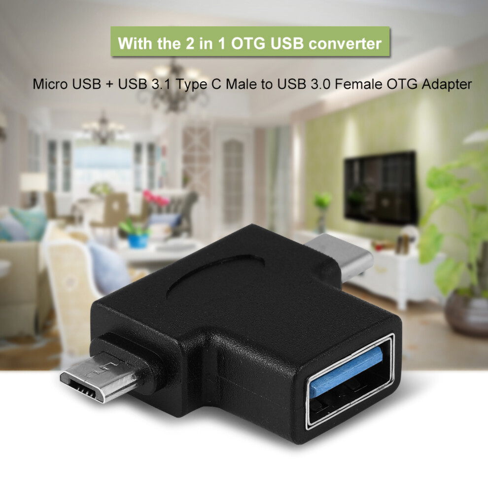 Type-C And Micro Usb To Usb 3.0 Otg Converter 7340572535825