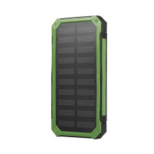 Portable 20000mAh Solar Power Bank Case DIY Green