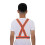Reflective Safety Vest Adjustable Elastic Strap for Running Cycling Orange 4