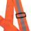 Reflective Safety Vest Adjustable Elastic Strap for Running Cycling Orange 7