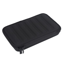 PU Leather Black Harmonica Case for 7, Portable, 23x14.5x4cm