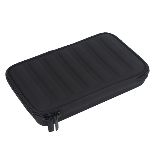 PU Leather Black Harmonica Case for 7, Portable, 23x14.5x4cm