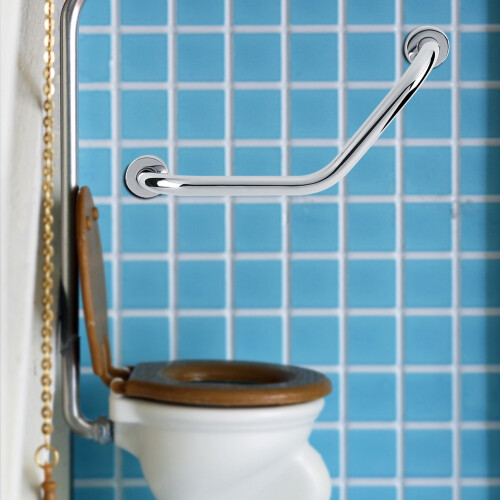 Versatile Stainless Steel Bathroom Handle